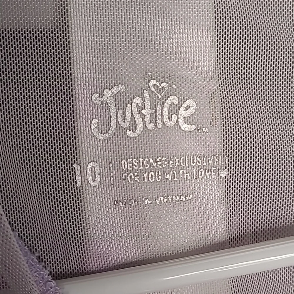 Justice Girls 10 Be the Change shimmery sheer metallic inspirational shirt